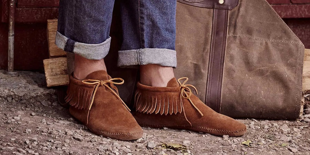 mens moccasin boots
