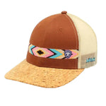 ARIAT Aztec Cork Bill (Tan/Multi) - Trucker Cap - Hatcountry