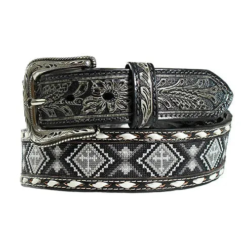 Nocona Midnight Cross Bead - Men's Belt - Hatcountry