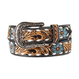 Nocona Embossed Floral Belt - Women's Leather Belt
