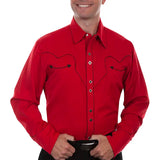 Scully Candy Cane - Men's Western Shirt