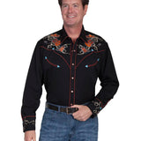 Scully Acoustic Outlaw (Black) - Men's Western Shirt