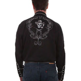 Scully Dead Man's Hand - Embroidered Men's Western Shirt