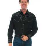 Scully Blackhorn Legend - Embroidered Men's Western Shirt