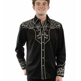 Scully Silver Scroll - Embroidered Men's Western Shirt