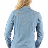 Scully Arrow Tips - Women's Denim Western Shirt