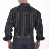 Scully Skull Stripes (PS-093) - Men's Dress Shirt