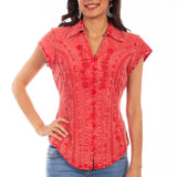 Scully Cantina Short Sleeve Blouse (PSL-066) - Women's Shirt