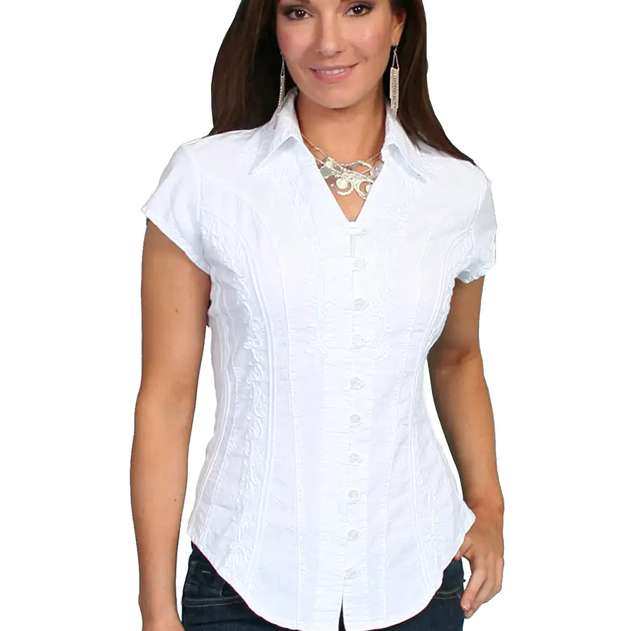 Scully Cantina Short Sleeve Blouse (PSL-066) - Women's Shirt