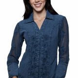 Scully Floral Front - Women's Western Blouse