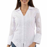 Scully Floral Front - Women's Western Blouse