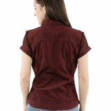 Scully Floral Front - Women's Short Sleeve Blouse