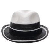 Stacy Adams Rodano - Straw Fedora Hat
