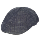 Scala Briggs - Cotton Chambray Flat Cap