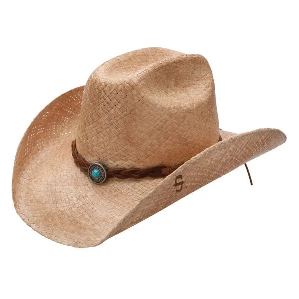 Stetson Flatrock - Shapeable Straw Cowboy Hat - Hatcountry