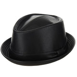 Stacy Adams Vincent - Vegan Leather Fedora Hat