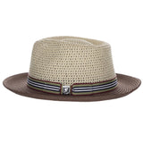 Stacy Adams Icham - Paper Braid Fedora Hat