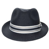 Stacy Adams Aarmar - Braided Straw Fedora Hat