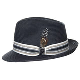 Stacy Adams Aarmar - Braided Straw Fedora Hat