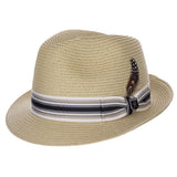Stacy Adams Aarmar - Braided Straw Fedora Hat