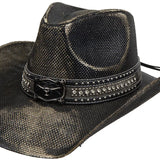 Deadwood Trading Midnight Sparkle - Toyo Straw Cowgirl Hat
