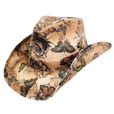 Peter Grimm Trace - Straw Printed Cowboy Hat