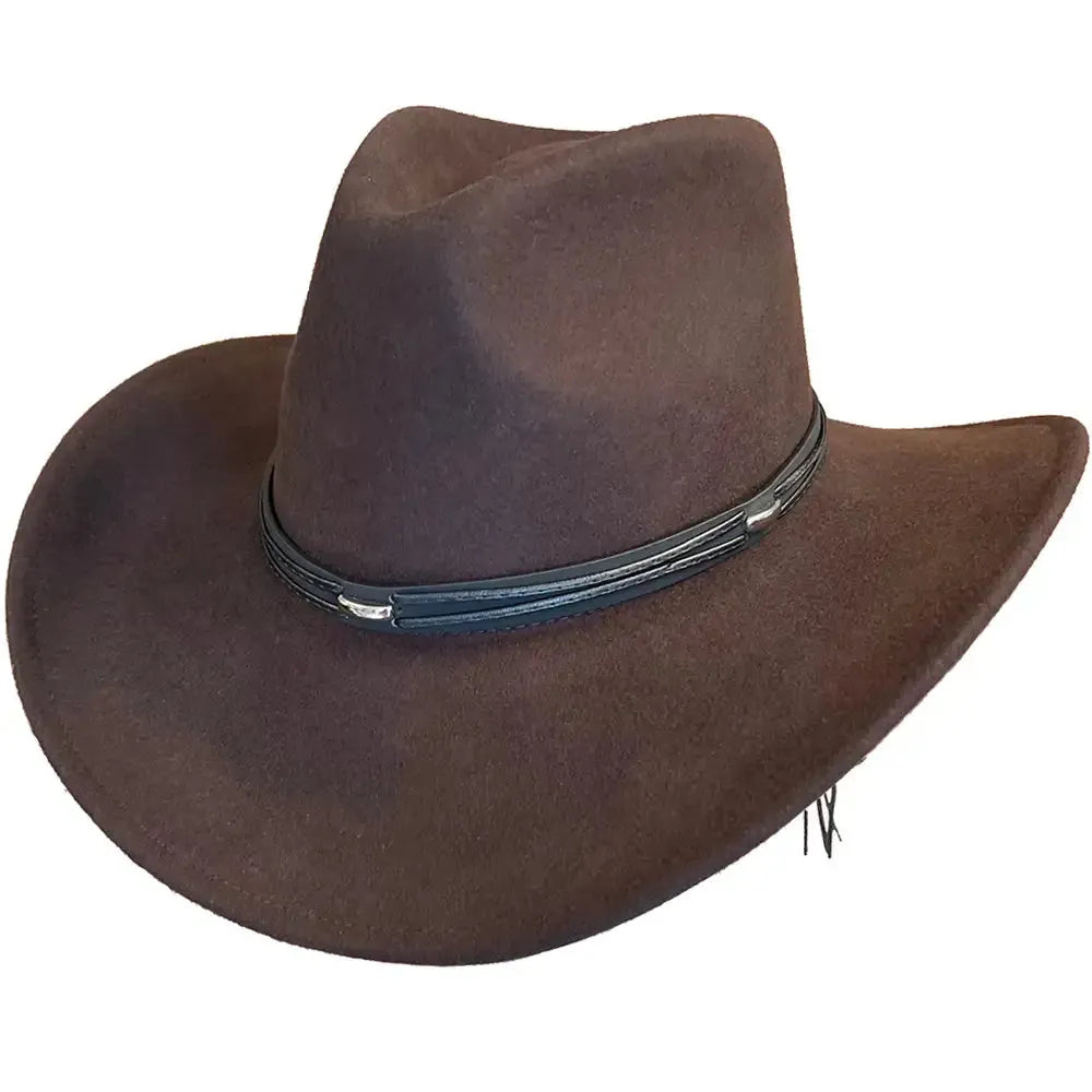 Deadwood Trading High Tail - Crushable Soft Wool Felt Cowboy Hat - Hatcountry