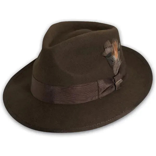 帽子 Stetson Felt Fedora Brown 58cm Stetson Prof - Wool Fedora Hat | Hatcountry – HatCountry