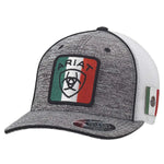 ARIAT Mexican Flag Patch (Grey/White) - Trucker Cap - Hatcountry