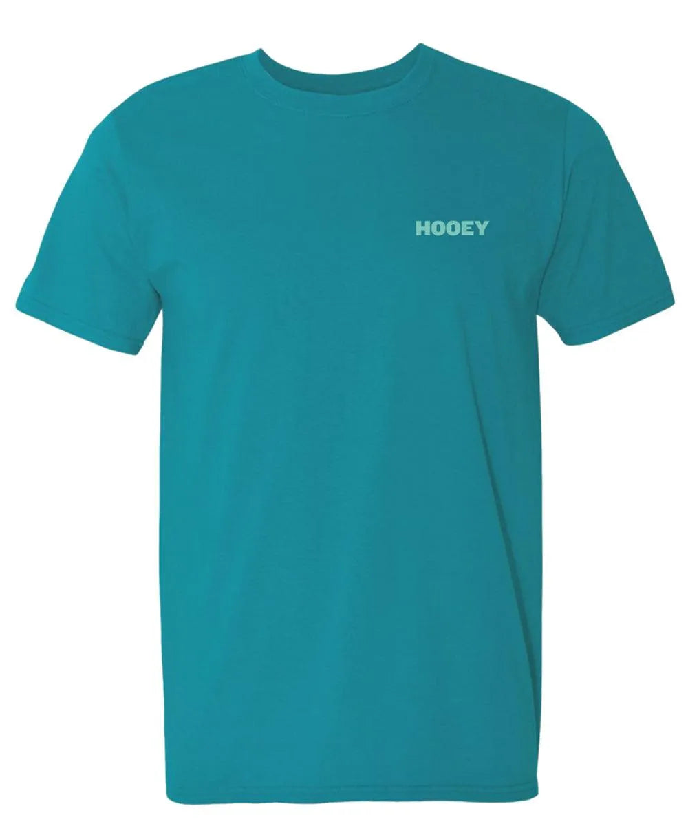 HOOey Inverted Hooey (Tropical Blue) - Mens T-Shirt - Hatcountry