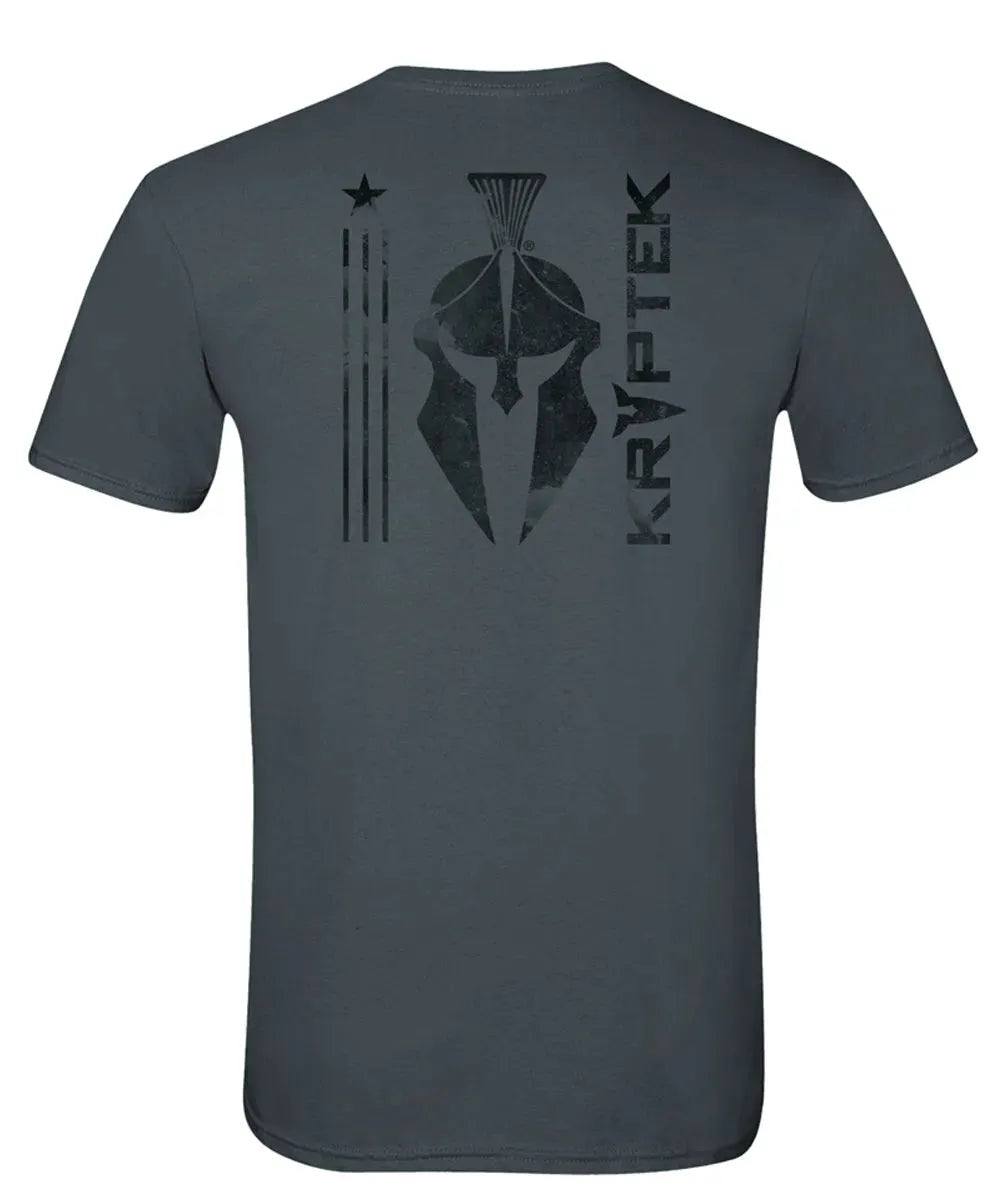 Kryptek Simple Flag Spartan - Mens T-Shirt - Hatcountry