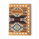Ariat Diamond Lace Southwest (Brown) - Men's Trifold Wallet