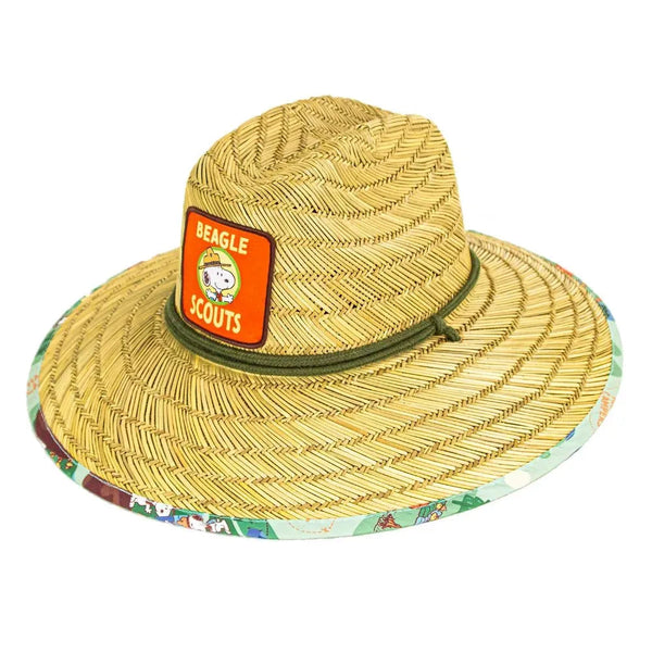Peter Grimm Peanuts Beagle Scouts - Rye Straw Lifeguard Hat - Hatcountry
