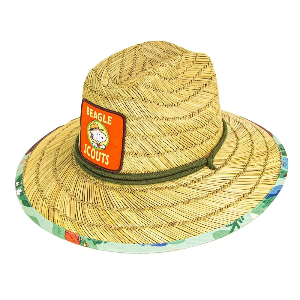 Peter Grimm Peanuts Beagle Scouts Junior - Childrens Lifeguard Straw Hat - Hatcountry