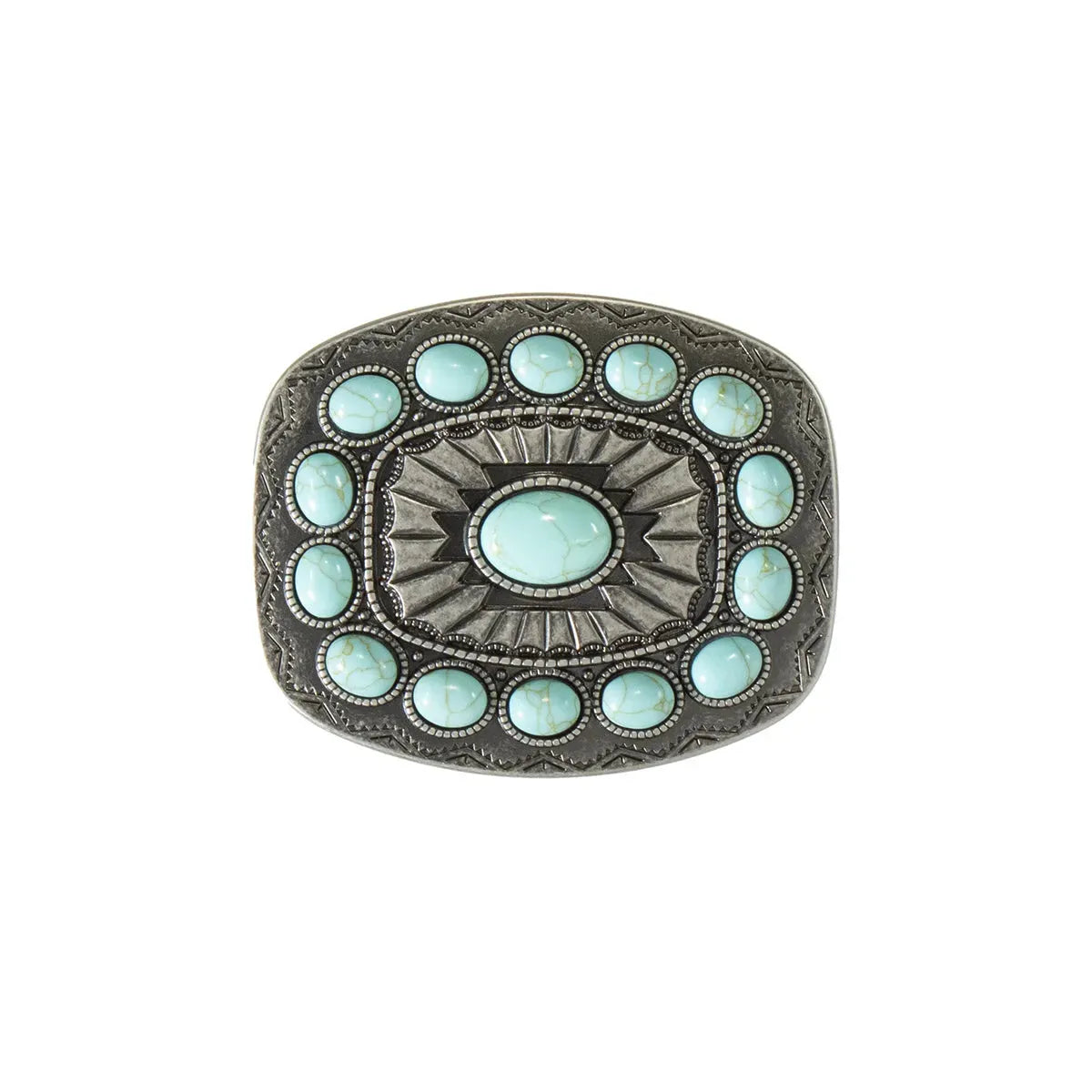 Nocona Southwest Turquoise Stone - Belt Buckle - Hatcountry