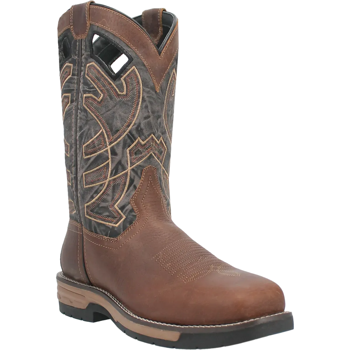 Laredo Nazca (Broad Square Toe) - Men's Leather Cowboy Work Boot - Hatcountry