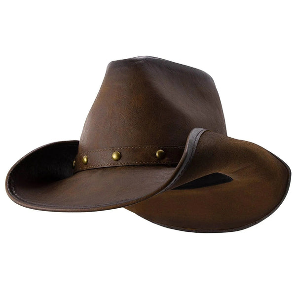 Deadwood Trading Broken Hill - Faux Leather Outback Hat - Hatcountry