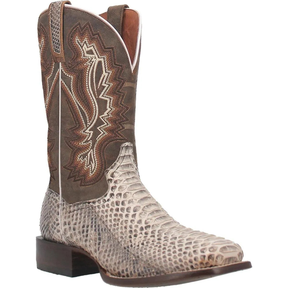 Gray Python Boots Dan Post Brutus- Mens Snake Skin Leather Cowboy Boots – HatCountry