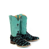 Tin Haul Barbwire Belle - Women's Leather Cowgirl Boot