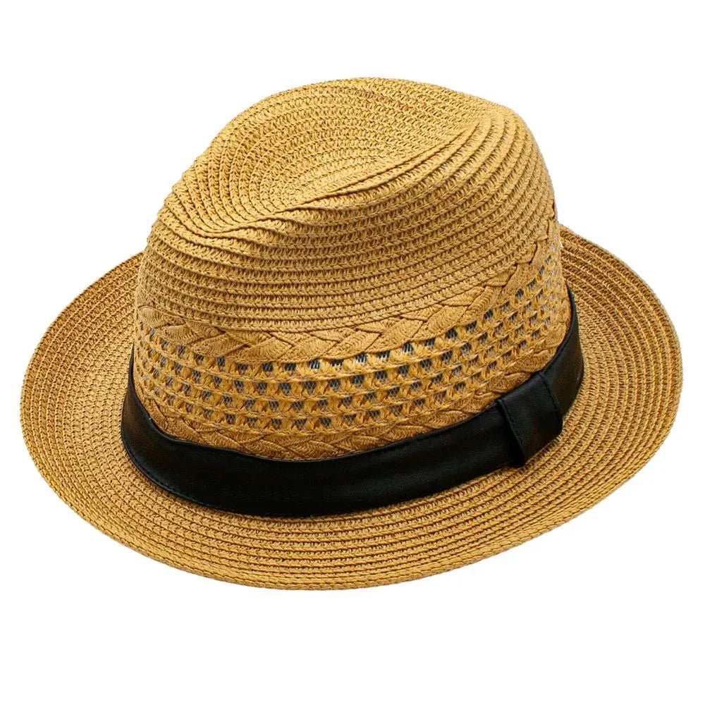 Peter Grimm Carson - Straw Fedora Hat - Hatcountry