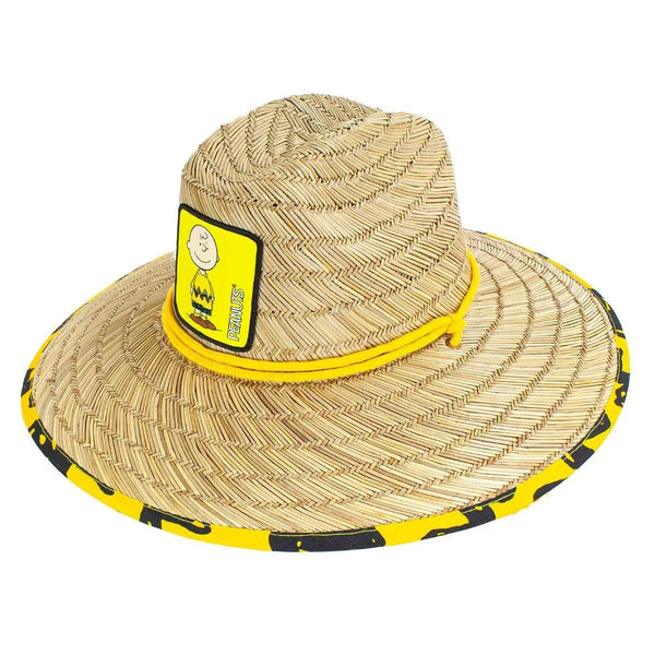 Peter Grimm Peanuts Charlie - Rye Straw Lifeguard Hat - Hatcountry