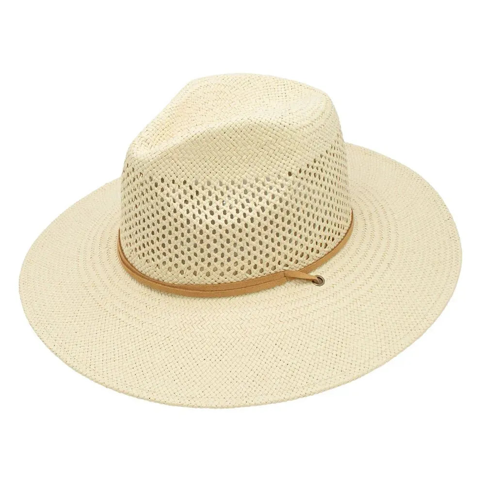 Peter Grimm Colombia - Wide Brim Straw Fedora Hat - Hatcountry