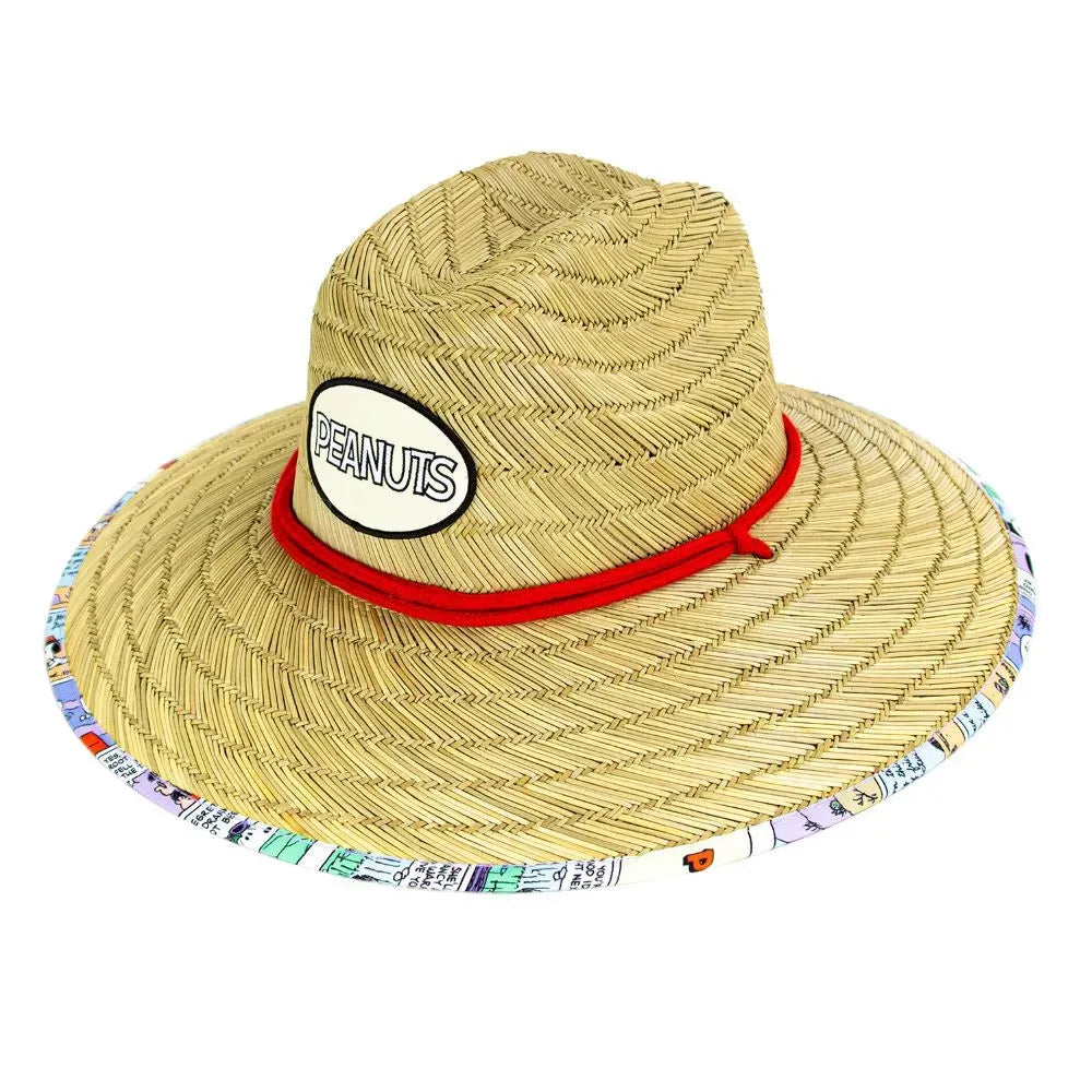 Peter Grimm Peanuts Comic Strip - Rye Straw Lifeguard Hat - Hatcountry