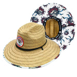 Peter Grimm Grateful Dead Skull & Roses Lifeguard - Rye Straw Lifeguard Hat - Hatcountry