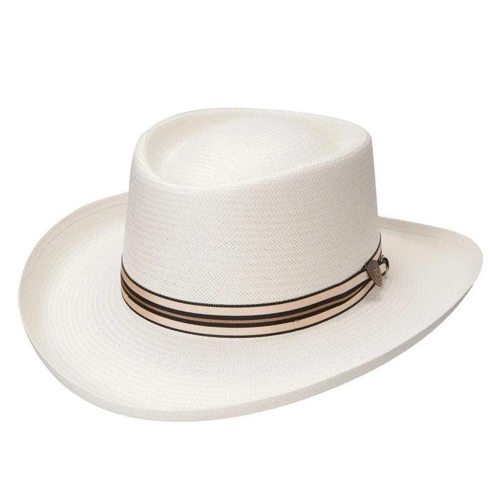 Dobbs Kingston - Panama Straw Gambler Hat - Hatcountry