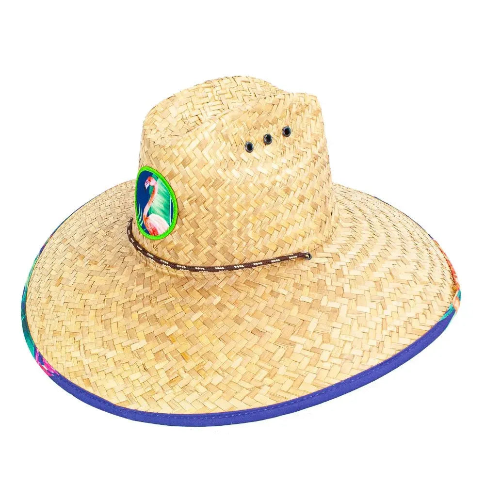 Peter Grimm Flamingo - Straw Lifeguard Hat - Hatcountry