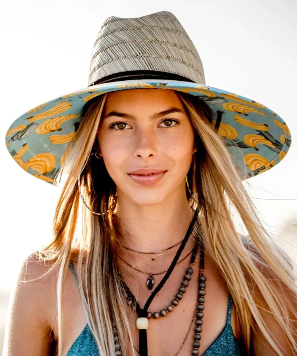 Peter Grimm Go Bananas - Rye Straw Lifeguard Hat - Hatcountry