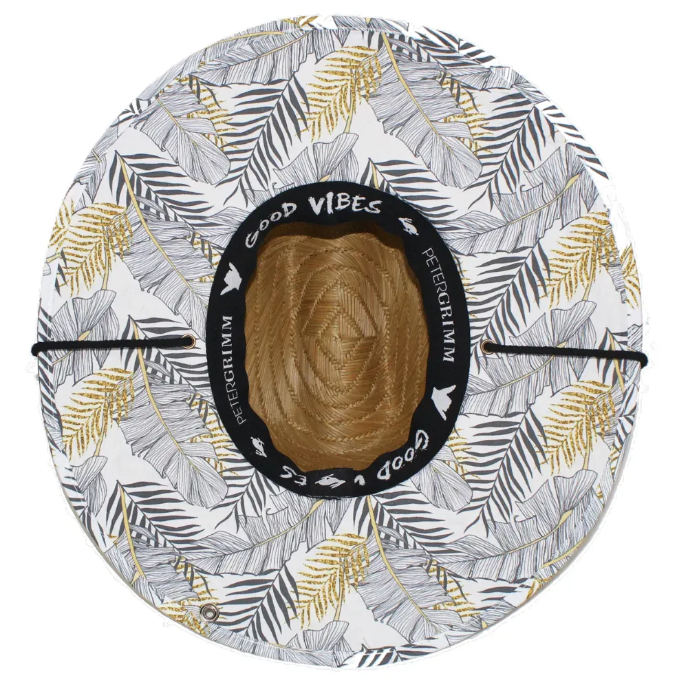 Peter Grimm Gold Leaf - Rye Straw Lifeguard Hat - Hatcountry