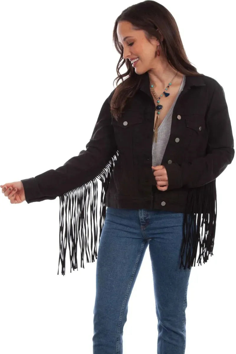 Honey Creek Denim Fringe - Womens Jacket - Hatcountry