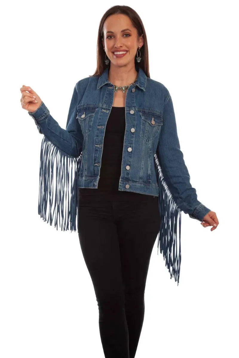 Honey Creek Denim Fringe - Womens Jacket - Hatcountry